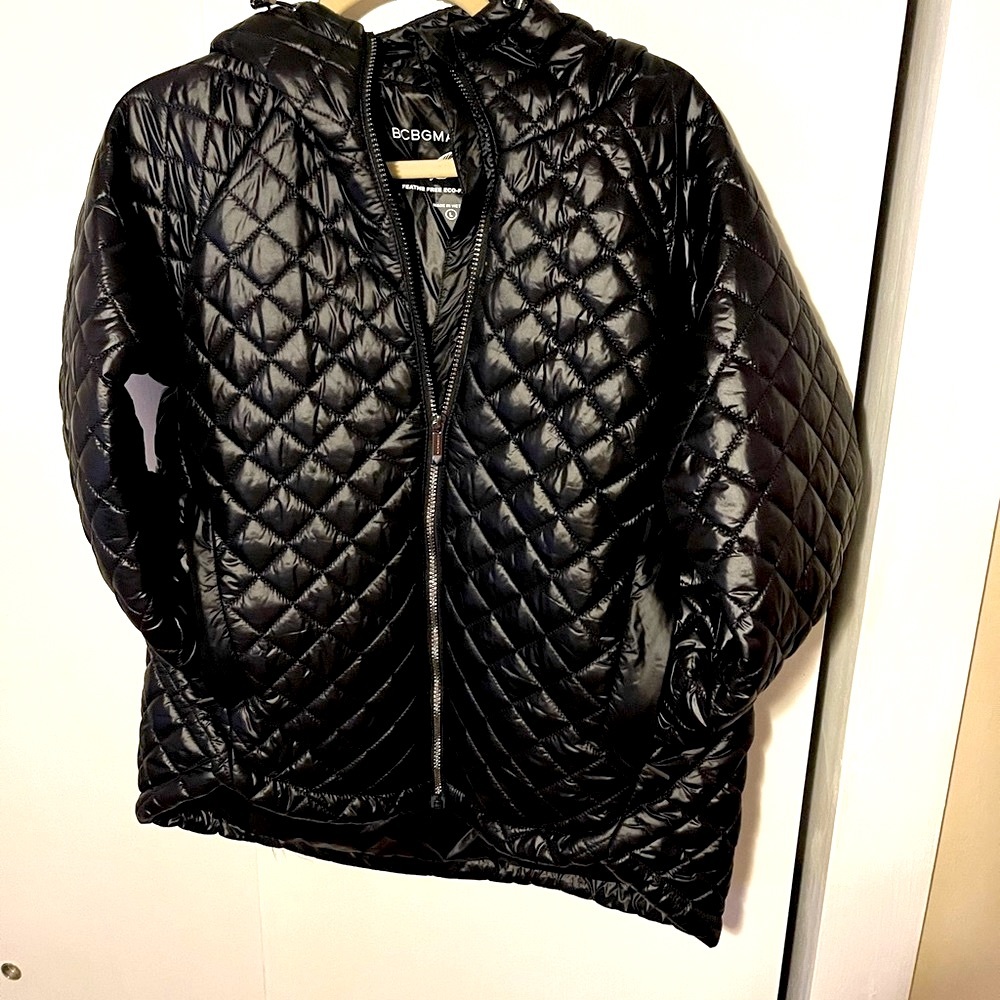 BCBG Black Quilted Jacket